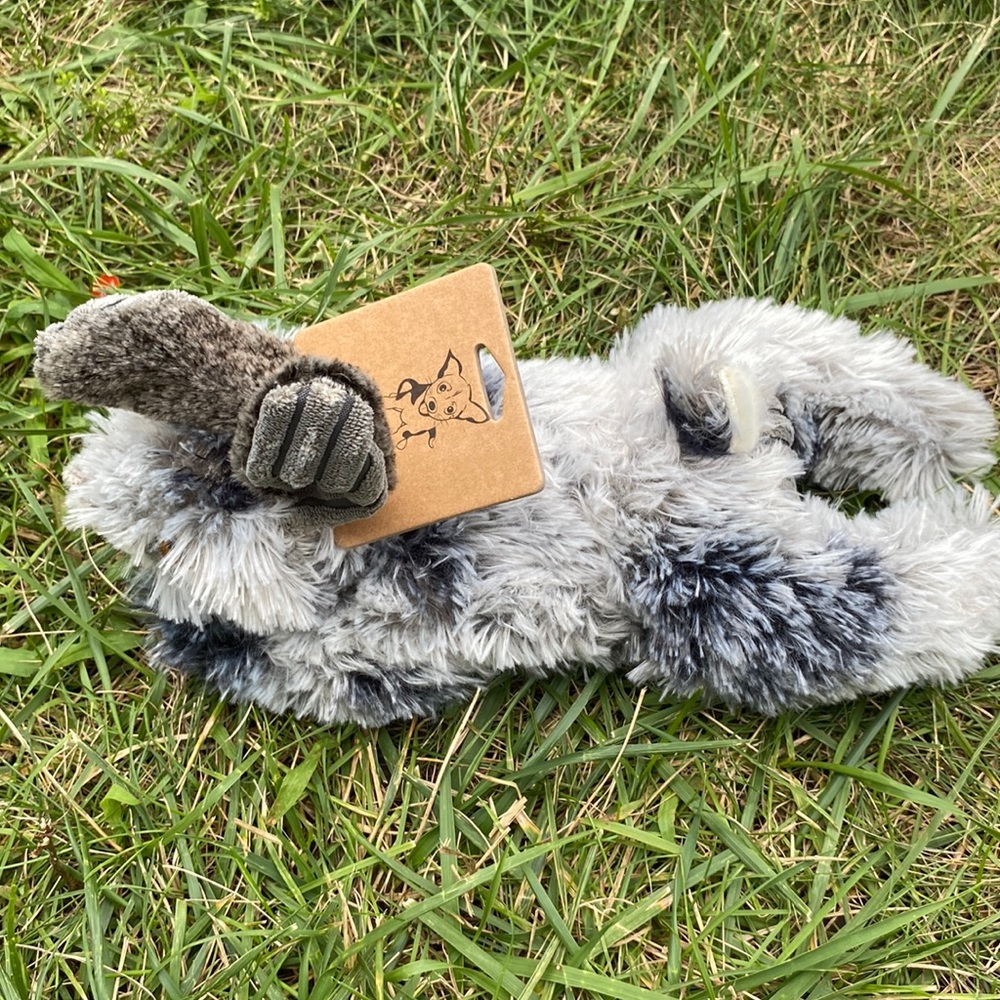 - Pally Paws Realistic Dog Toy, With Squeaker.